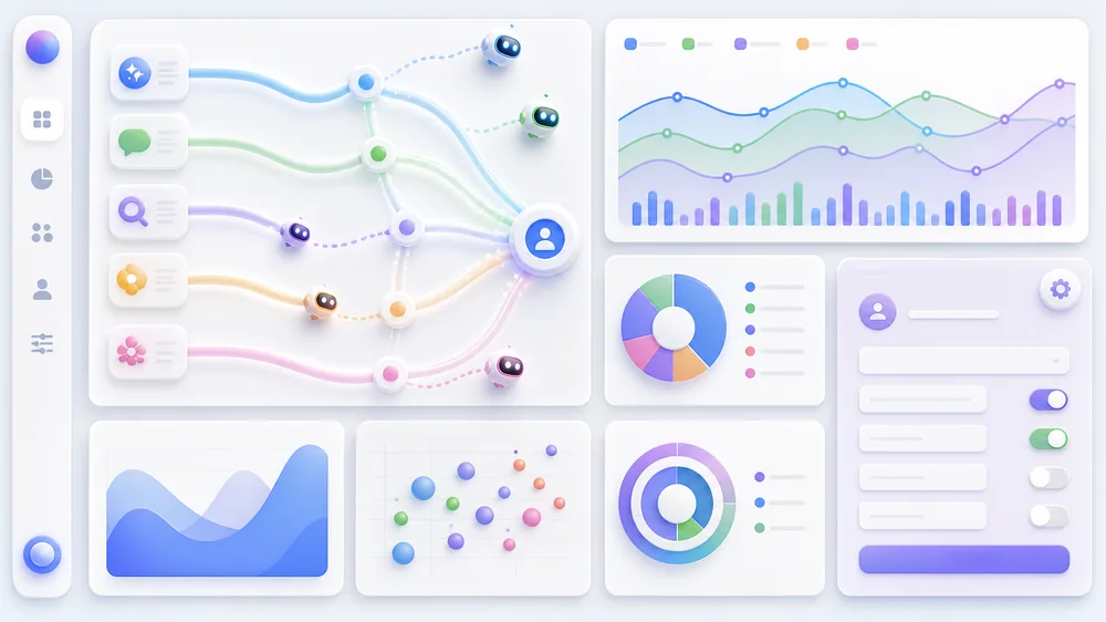 ภาพ dashboard วัดผล AI referral traffic และ bot activity