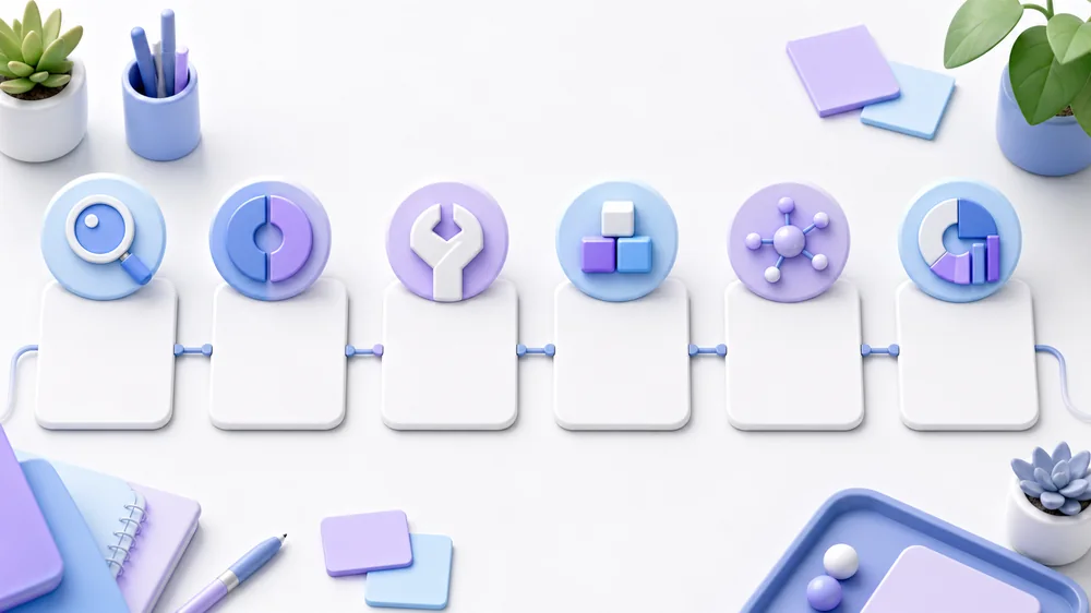 ภาพ workflow การทำ AEO ตั้งแต่ audit gap fix build influence measure