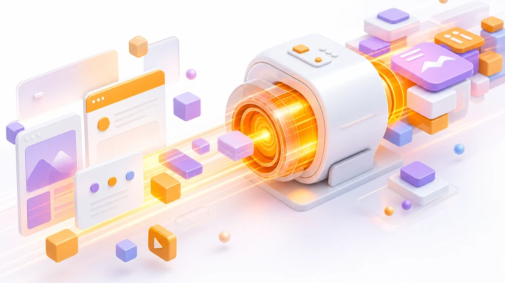 ภาพประกอบ Astro 7 แสดง pipeline การ build เว็บที่เร็วขึ้นด้วย compiler และ tooling รุ่นใหม่